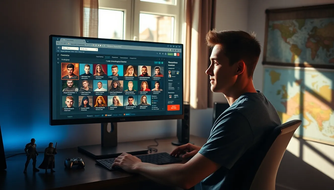 a gamer using CK2 Generator to create characters for Crusader Kings II.